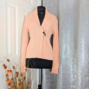 🆕 CHAPS Pink Knit Cardigan